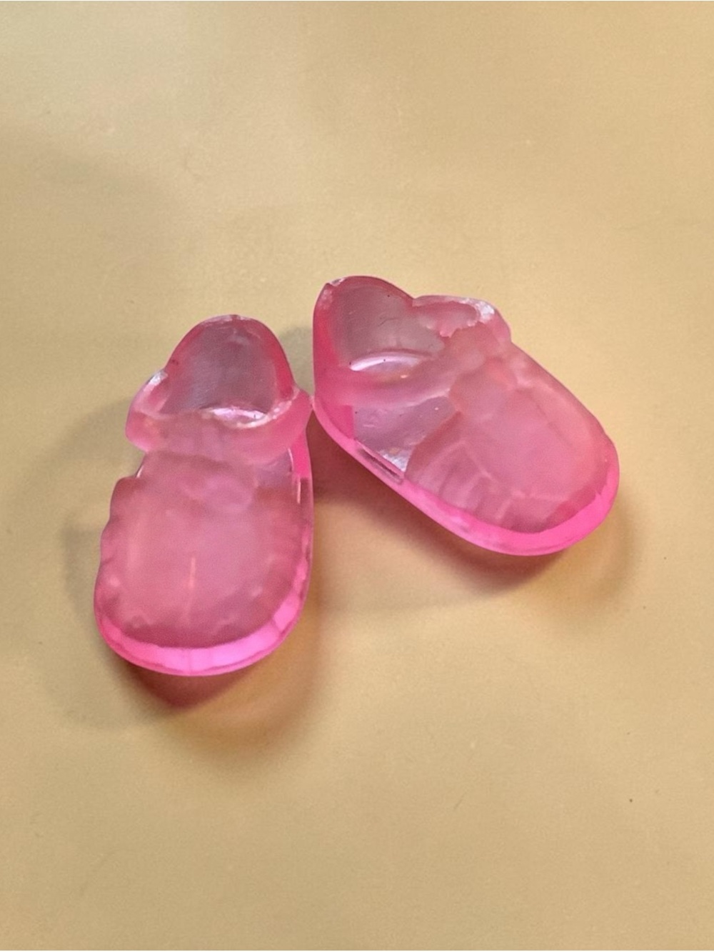 Mattel Pink Transparent Kelly Doll Jelly Shoes